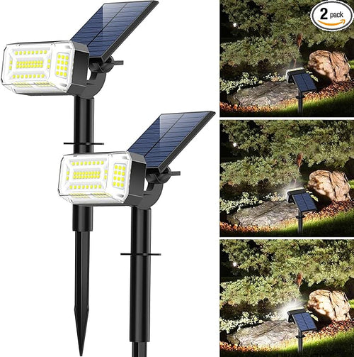 102 LED Solar Spot Lights Outdoor Waterproof IP65, Adjustable Landscape by WENATY