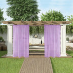 SpaceDresser Waterproof Outdoor Sheer Curtains - Image 5