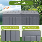 Flamaker Outdoor Storage Box 80 Gallon Resin Waterproof Deck Box Delivery Box - Image 5