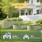 KING BIRD Raised Garden Bed Kit 2025 Upgraded Quick-Setup Galvanized Planter - Image 5