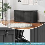 Outdoor Storage Box, Resin Deck Boxes Indoor and outdoor, Waterproof Storage - Image 3