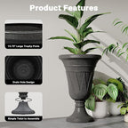 23" Tall Planters for Outdoor Plants Set of 2, Planter - Image 4