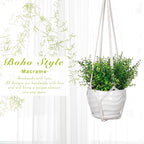 YIBOT 3 Pack Macrame Plant Hanger Indoor Hanging Planter - Image 6