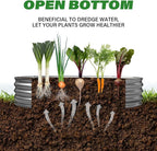 Galvanized Raised Garden Bed for Outdoor: 4X2X1ft Durable Metal Vegetable Plant - Image 6