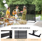 VINGLI Metal Privacy Screen for Outdoor, Decorative Room Divider for Patio - Image 3