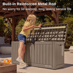 EAST OAK Outdoor Storage Box, 60 Gallon Deck Box Indoor and Outdoor Use - Image 4