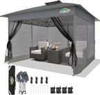 COBIZI Gazebo 13x13 Pop Up Canopy, Gazebos on Clearance by COBIZI