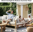 RYB Home Outdoor Curtains for Patio - Image 2