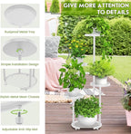 TOSKING 5 Tier Metal Plant Stand Indoor, Plant Shelf, Corner Shelf Flower Pot - Image 8