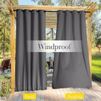 NICETOWN 2 Panels Outdoor Curtains - Image 6