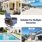 Outdoor Recliner Chair, Wicker Patio Recliners - Image 8