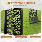 VINGLI Privacy Fence Panels, 72H’’ x 47W’’ Metal Privacy Screen Freestanding - Image 6