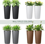 Set of 2 Large Planter Outdoor Self Watering Pots - Image 5