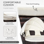 Outsunny 4-Piece Round Convertible Daybed - Image 6