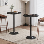 Flamaker Round Bistro Pub Table Modern Style Metal Base MDF Top Cocktail Bar - Image 8