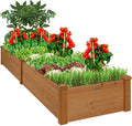 Best Choice Products 8x2ft Outdoor Wooden Raised Garden Bed Planter by BestChoiceProducts