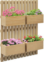 Outsunny 4 Box Raised Garden Bed by Outsunny
