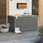 Greesum 100 Gallon Resin Patio Storage Box - Image 4