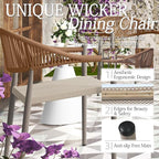 TWT Patio Dining Chairs Outdoor Stackable Dining Chairs - Image 5
