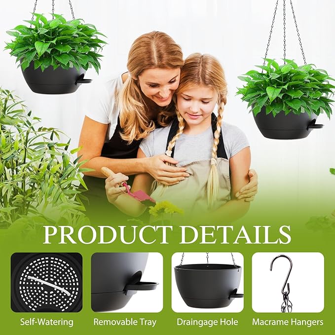 12 Inch Hanging Baskets 2 PC - Image 3