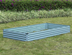 2 Pack 6x3x1FT Galvanized Raised Garden Beds Kit Outdoor Metal Gardening - Image 5