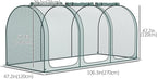 Outsunny 9' x 4' Crop Cage, Plant Protection Tent - Image 3