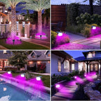 nipify 4 Pack Solar Spot Lights Outdoor, Solar Powered Waterproof Spotlight - Image 4