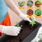 smusei 4 Pack 17 Inch Deck Railing Planter Boxes Window Boxes Planters - Image 7
