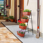 OYEAL Raised Garden Bed 4 Tier Vertical Garden Planter Indoor Outdoor Herb - Image 5