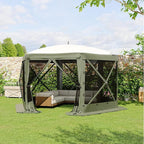 11.5x11.5FT 6-Sided Pop Up Gazebo Tent，One-Push Setup Canopy Tent - Image 7