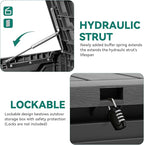 YITAHOME 80 Gallon Outdoor Storage Box, Large Waterproof Resin Deck Box - Image 7
