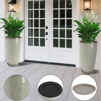 Set of 2 Lightweight Ceramic-Look Tall Planter, 21 inch Large Plastic Planter - Image 4