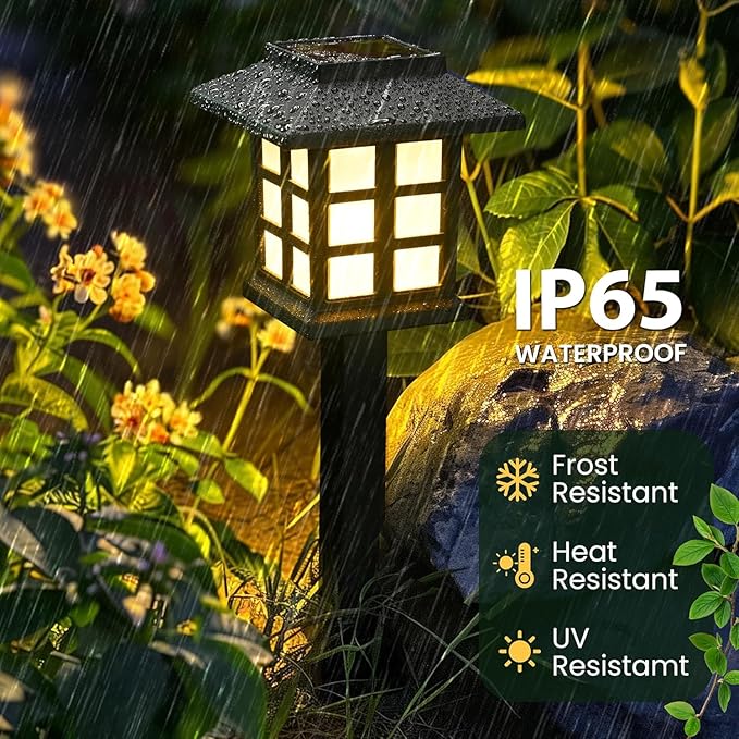 GIGALUMI Solar Outdoor Lights，10 Pack LED Solar Lights Outdoor Waterproof - Image 7