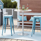 Furmax Bistro Pub Table Round Bar Height Cocktail Table - Image 7
