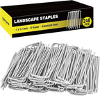 HongWay 240 Pack 4 Inch Landscape Staples, Garden Staples 12 Gauge Galvanized by HongWay
