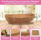 Legigo 4 Pack 24 Inch Natural Trough Coco Liner - Image 2