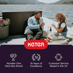 Keter Java XXL 230 Gallon Resin Rattan Look Large Outdoor Storage Deck Box - Image 12