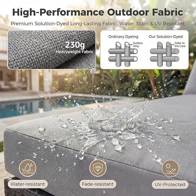 NICESOUL 11 Piece Outdoor Patio Furniture Set - Image 8