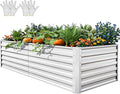 YITAHOME 6x3x2ft Large Raised Garden Bed Kit, Galvanized Metal Planter Box by YITAHOME