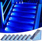 VOLISUN Solar Stair Lights 8 Pack, Solar Step Lights Outdoor Waterproof IP67 by VOLISUN