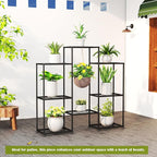 Metal Plant Stand Indoor Metal Plant Stands Outdoor Tiered Plant Shelf - Image 7