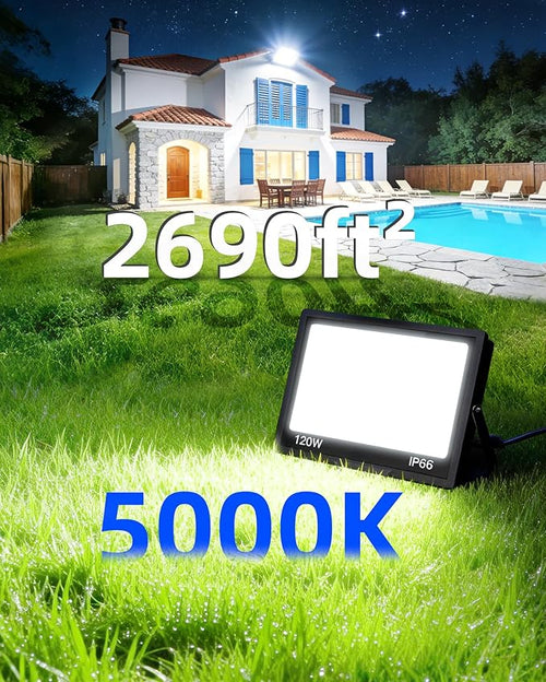 120W LED Flood Light Outdoor - Image 2