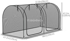 Outsunny 8' x 4' Crop Cage, Plant Protection Tent - Image 3