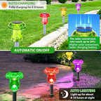 Solar Lights Outdoor, 8 Pack Mushroom Lights Outside Waterproof, Solar Powered - Image 5