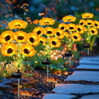 Solar Lights Outdoor Garden Decor, 4 Pack - Image 2