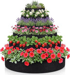 6 Tiered Strawberry Planter for Outdoor Plants, 47 Inch Heavy Duty Strawberry by Unknown