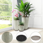 24/21/12 Inch Large Plastic Planter, Lightweight Ceramic-Look Tall Planters - Image 4