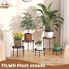 Plant Stand Indoor Outdoor 5 Pack Heavy Duty Metal Stand Multiple Plants - Image 5