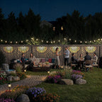 6 Pack Solar Fence Lights Outdoor Wall Lights Plastic Solar Powered Deck Step - Image 3