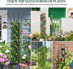 100% Metal Obelisk Trellis for Climbing Plants Outdoor Garden Tower Trellis - Image 4